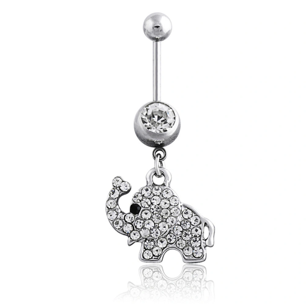 Women Elephant Belly Navel Button Q00694 Alloy Body Jewelry