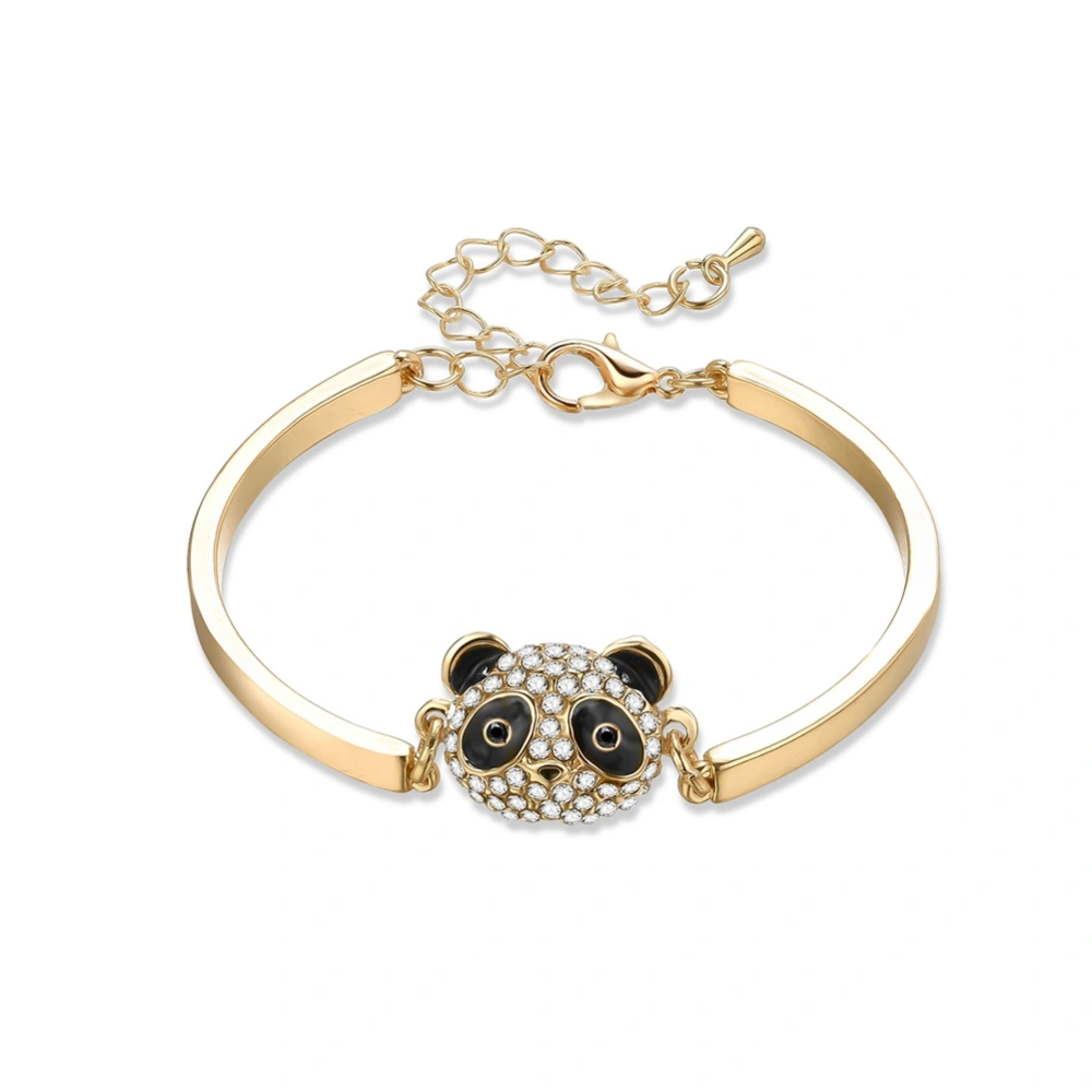 Fashion Zinc Alloy Cute Pendant Bracelet Bangle with Rhinestone Decoration Jewelry