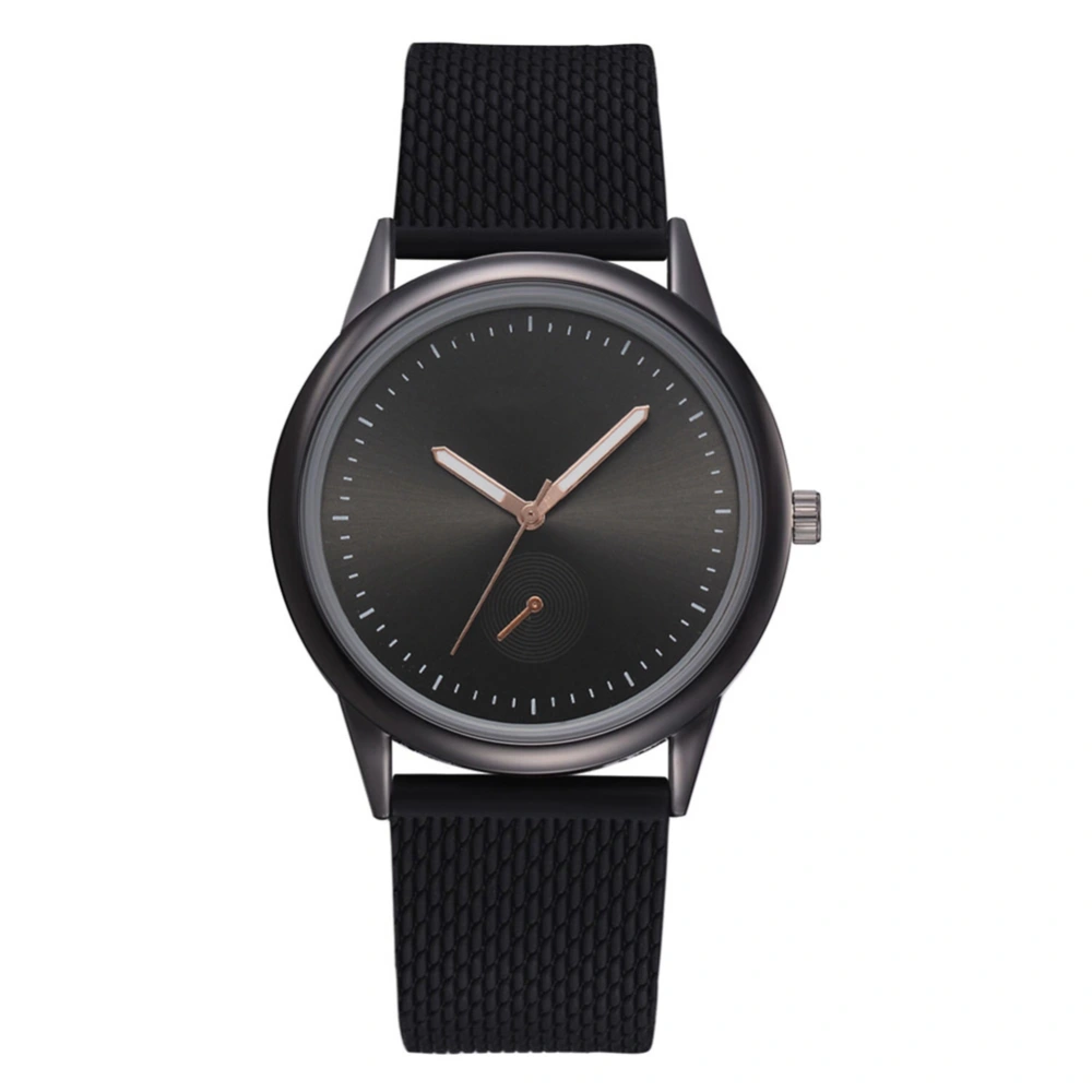 LVPAI Casual Fashionable Women Watch Silicone Strap Wristwatch Watch Black