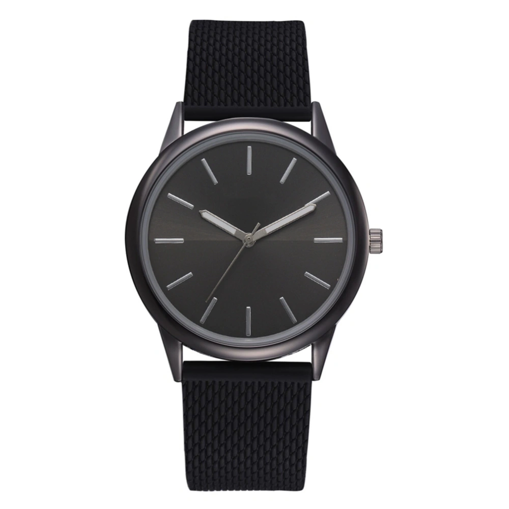 LVPAI Casual Fashionable Women Watch Silicone Strap Wristwatch Watch Black