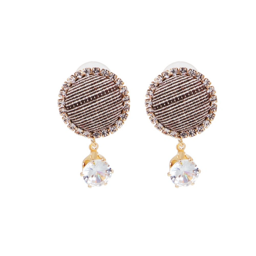 Fashionable Zircon Temperament Earrings Hypoallergenic Long Alloy Earring CHB-413