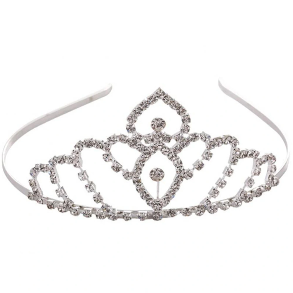 Shiny Women Princess Bridal Crown Wedding Crystal Crown Headwear Hair Jewelry Accessories