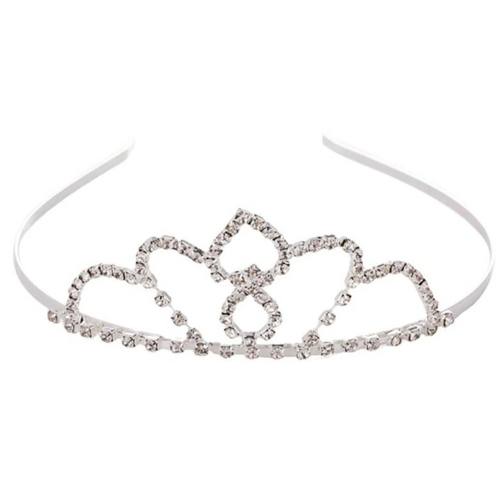 Shiny Women Princess Bridal Crown Wedding Crystal Crown Headwear Hair Jewelry Accessories