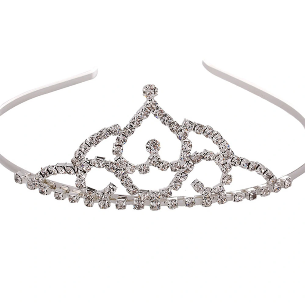 Shiny Women Princess Bridal Crown Wedding Crystal Crown Headwear Hair Jewelry Accessories