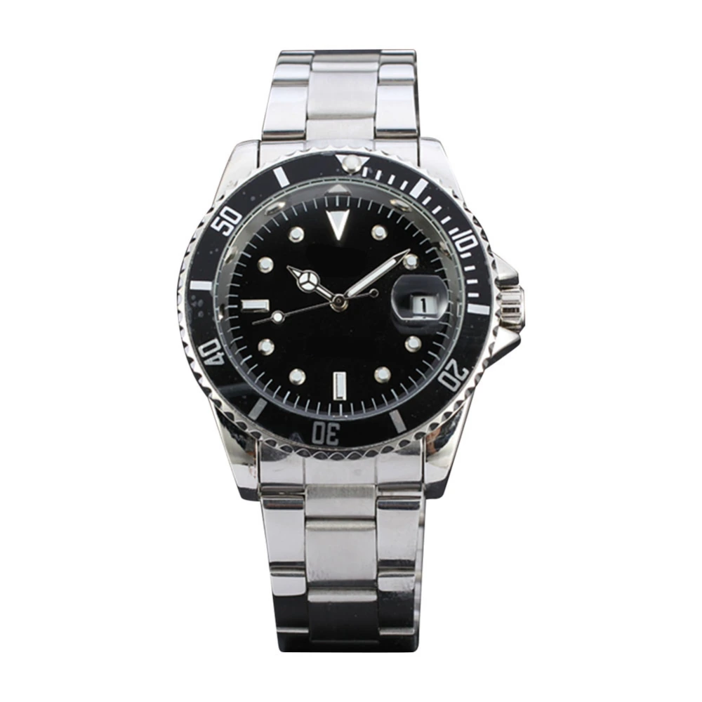 WINNER Fashionable Male Automatic Watch Stainless Steel Strap Business Round Wristwatch