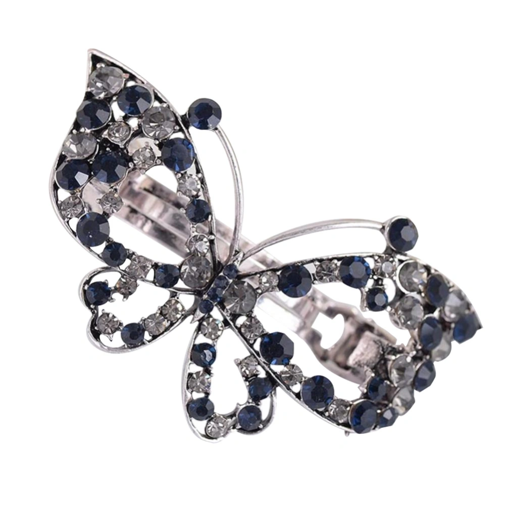 Fashionable Rhinestones Alloy Women Hair Clip Hairpins Hair Accessory(Blue 613)