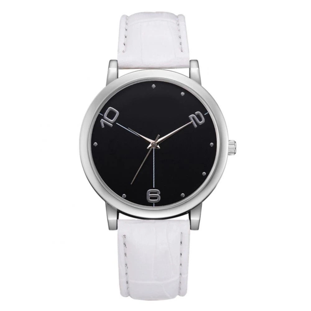 Fashion Preppy Literary style Alloy Watch Analog Dial Quartz Wristwatch FD183（White）