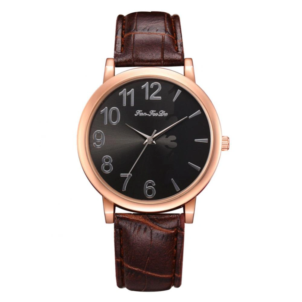 FADTEEDA Beautiful Fashionable Watch with Buckle Belt for Students Quartz Wristwatch(Brown)