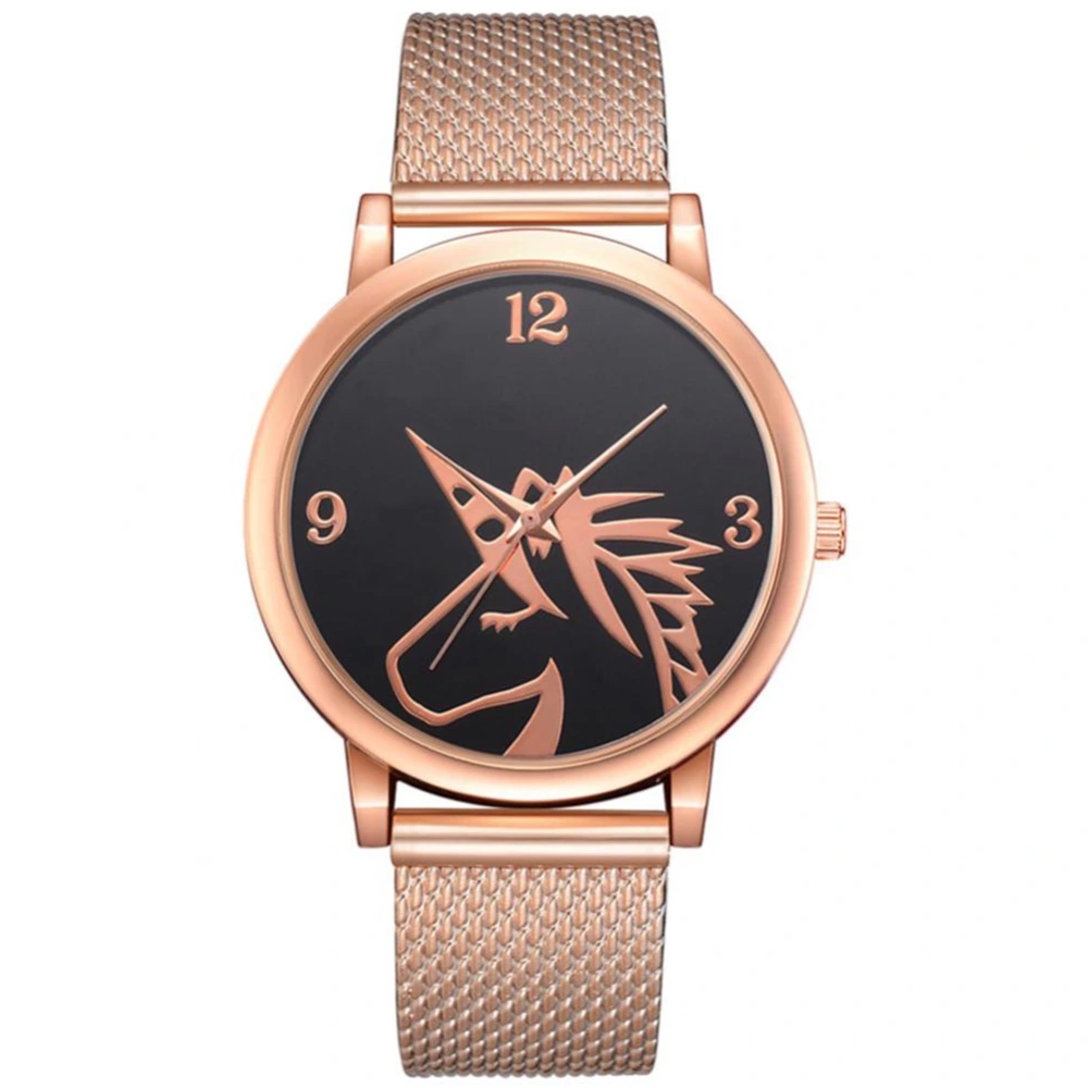 LVPAI Women Ladies Fashionable Elegant Quartz Movement Watches Wristwatch (Rose Gold)