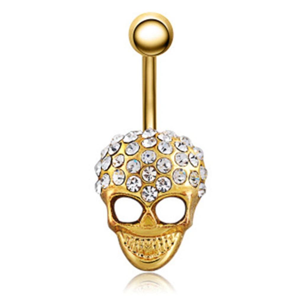 Women Special Skull Shape Navel Button Alloy Body Jewelry