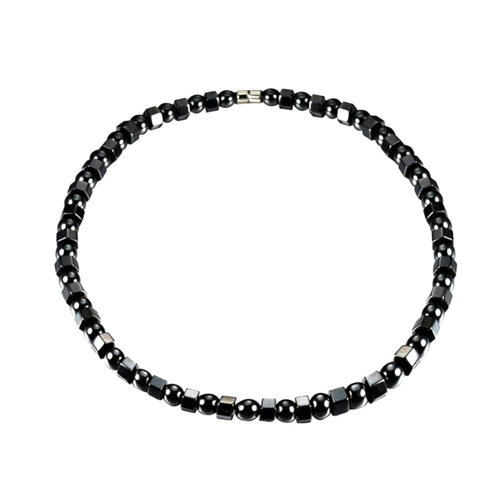 Fashionable Magnetic Therapy Hematite Necklace Jewelry Delicate Accessory for Women Men