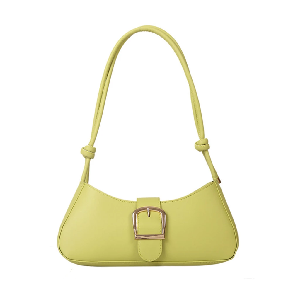 Women PU Underarm Bag Vintage Strap Adjustable Elegant PU Leather Shoulder Bag Handbag Green F Size