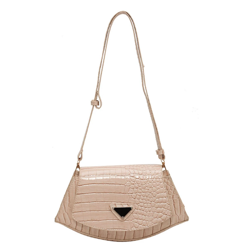 Women Shoulder Bag PU Leather Durable Soft Textured Purses for Date Shopping Work Travel Beige Free Size