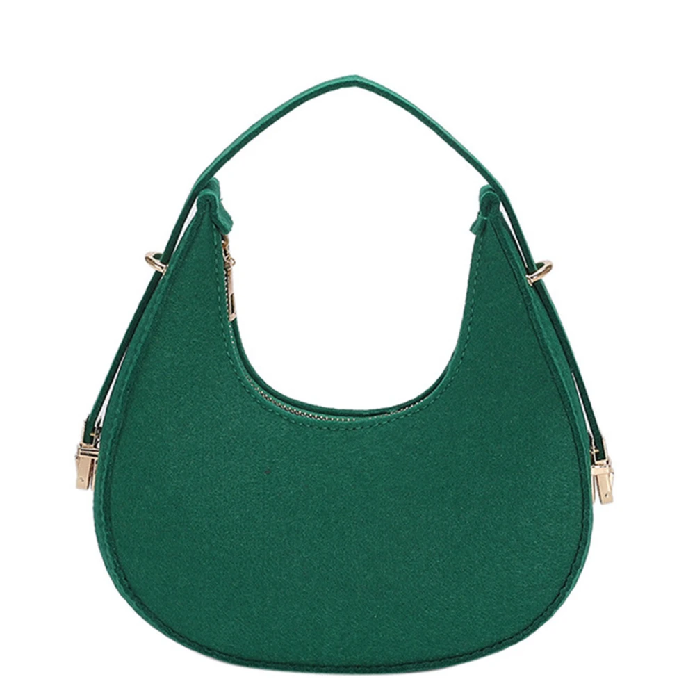 Women Shoulder Handbag Soft PU Shoulder Bag Stylish Casual Portable Bag for Commuting Shopping Date Work Green Free Size