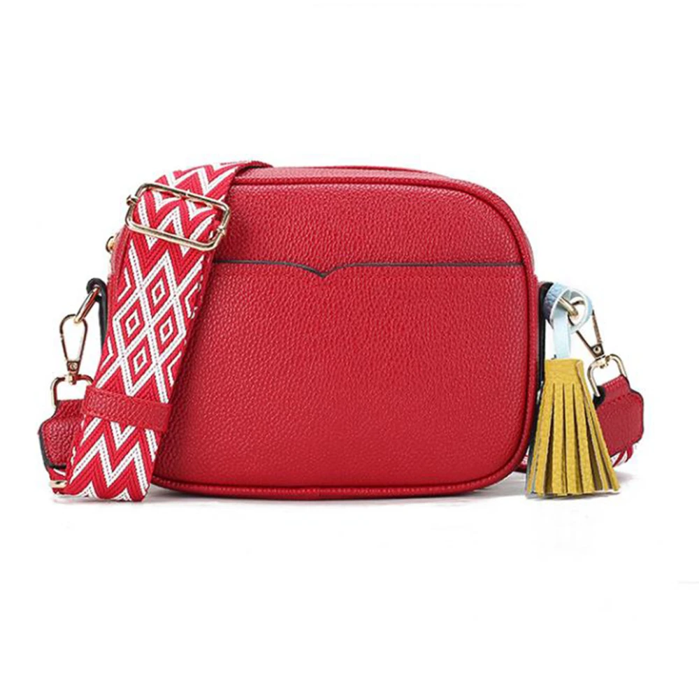 Shoulder Bag Soft Abrasion Resistant PU Small Shoulder Bag Women Casual Portable Shoulder Bag for Commuting Shopping Running Red 20 X 16 X 6cm / 7.9 X 6.3 X 2.4in