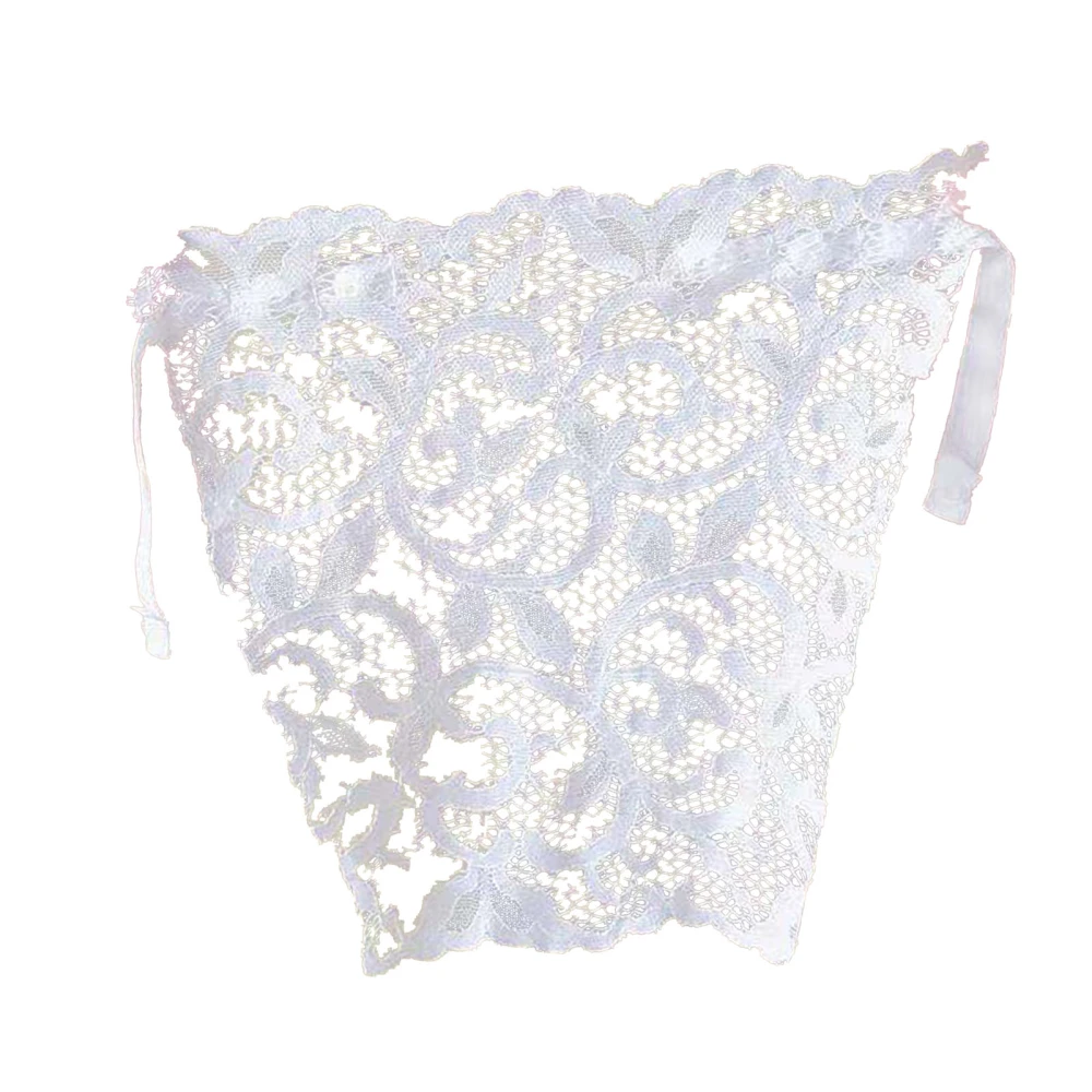 Lace Snappy Bra Camisole Breathable Soft Sheer Floral Lace Camisole for Women Summer White Free Size