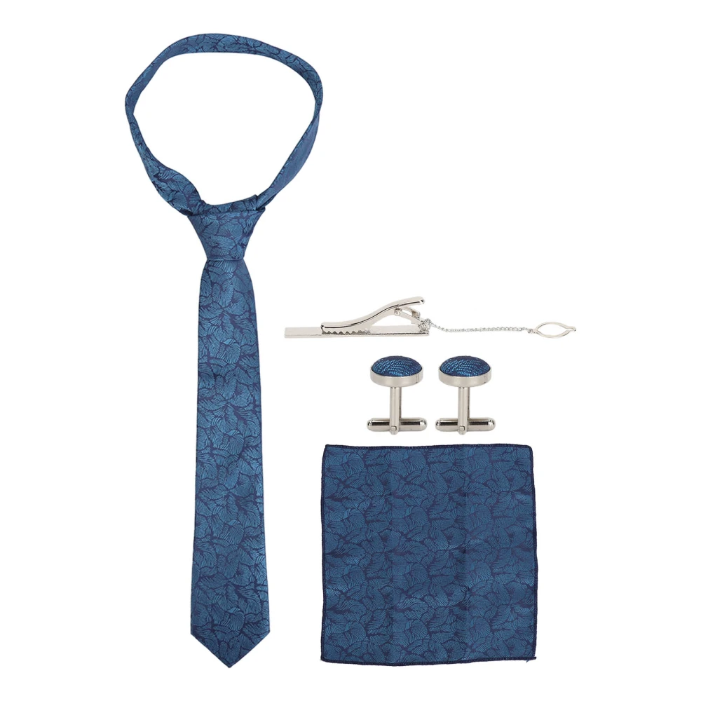 Men Tie Set Cufflink Clip 3 Piece with Gift Box Business Formal Dress Accessories HB175