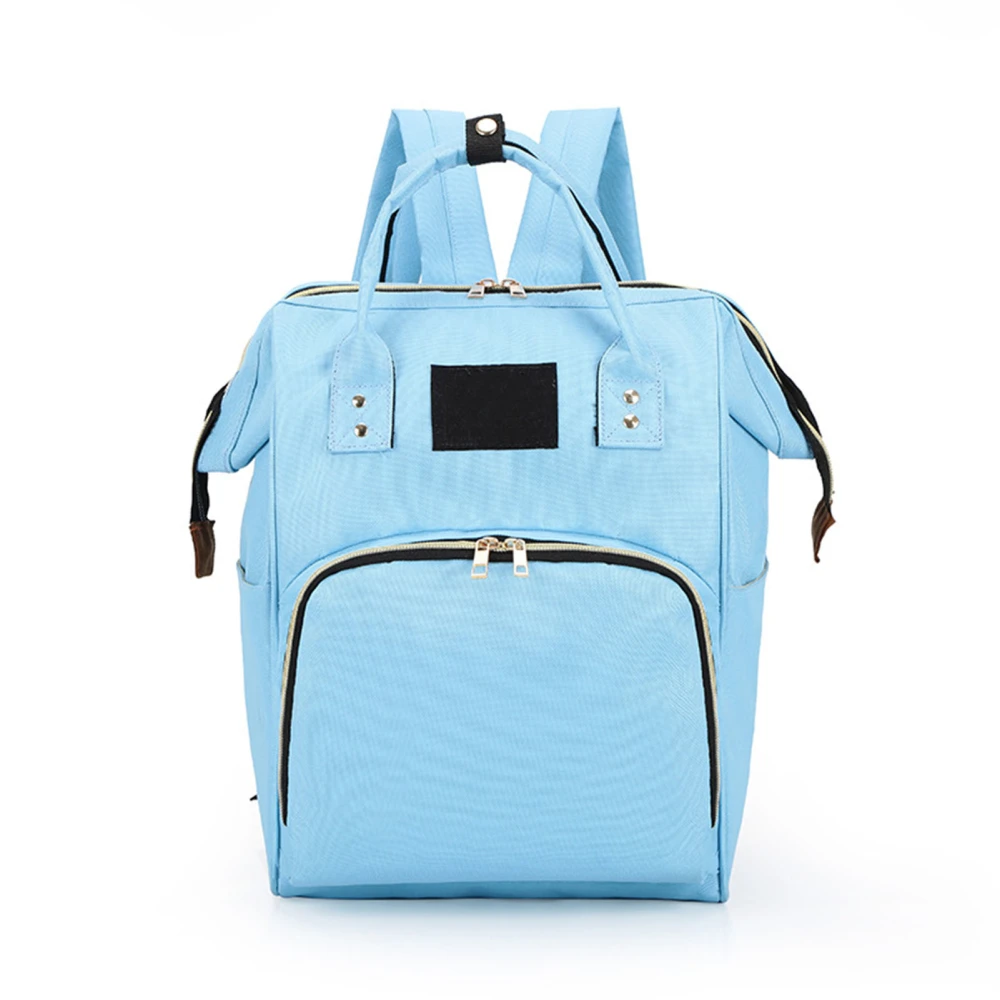 Fashionable Diaper Backpack Multifunction Large Capacity Travel Maternity Nappy Diaper Bag Light Blue Free Size