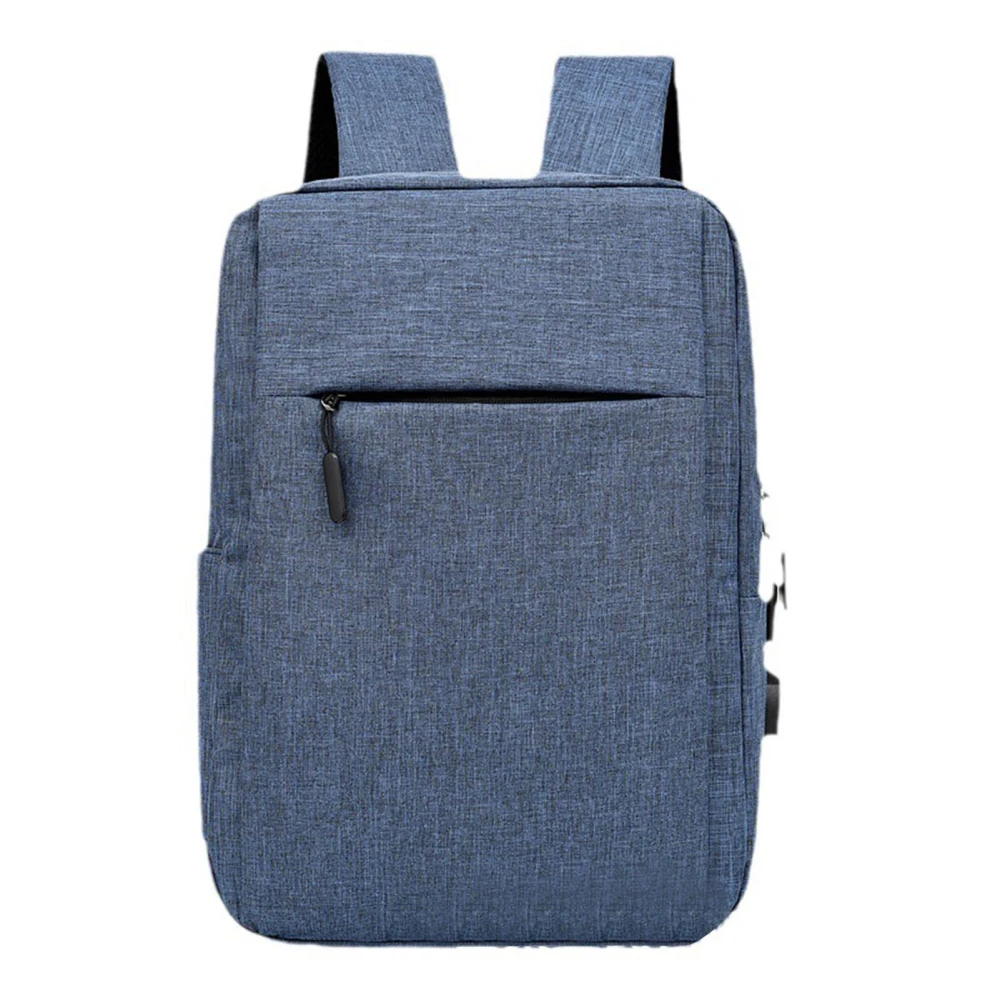 Laptop Backpack with USB Port 15 Inch Laptop Carry On Waterpoof Leisure Zipper Backpack for Students Business Blue Free Size