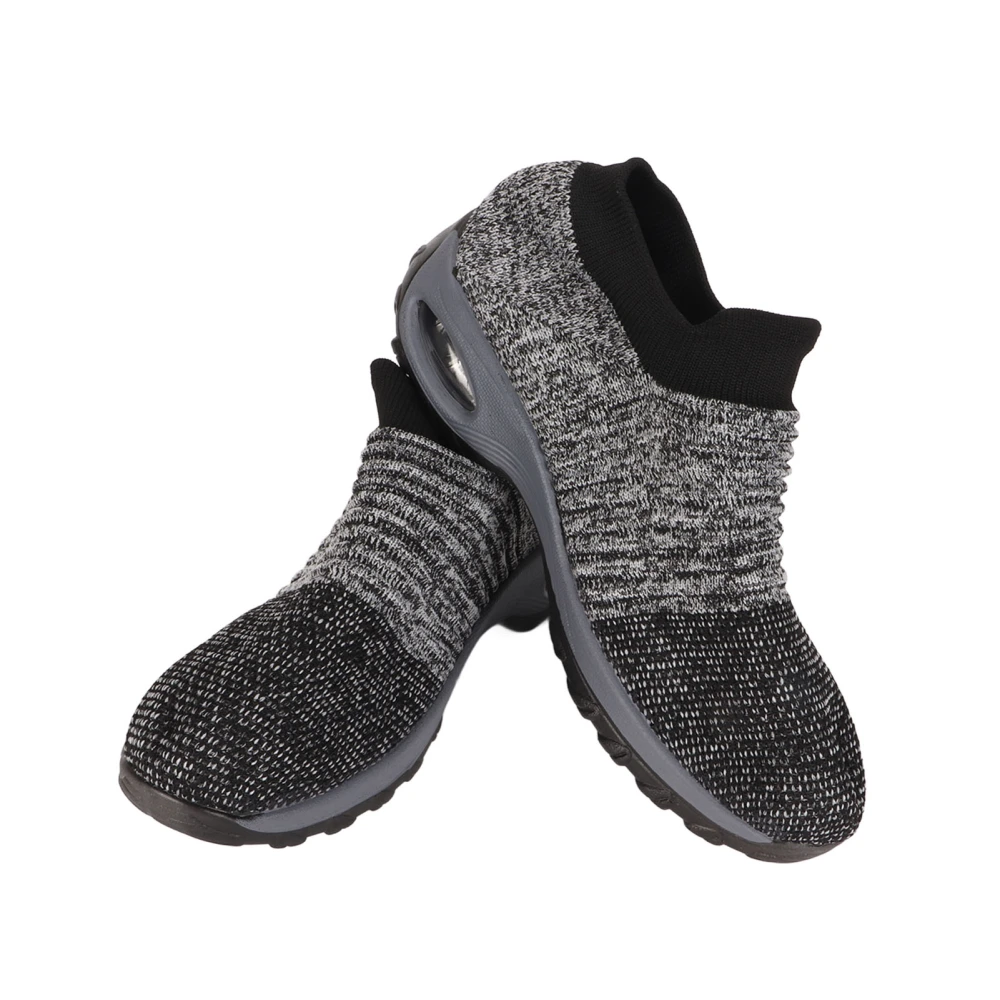 Women Sock Shoes Breathable Lightweight Casual Stylish Sock Sneakers for Walking Jogging Gray 38 Size