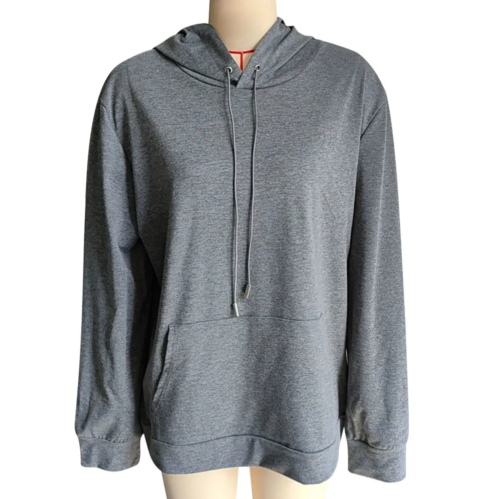 Long Sleeve Hooded Sweatshirt for Men Stylish Pocket Casual Trendy Men Hooded Pullover Sweatshirt Dark Gray XL