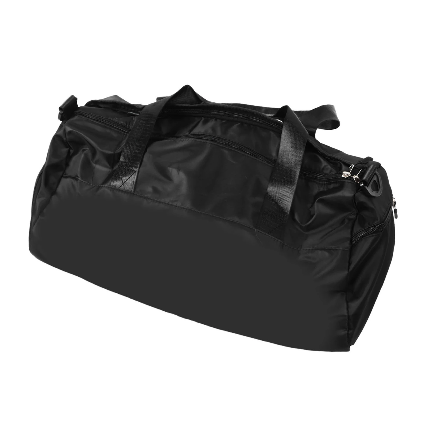 Sports Gym Bag Wet Dry Storage Shoe Pocket Water Resistant Large Capacity Sequin Letter Yoga Travel Bag Black Free Size