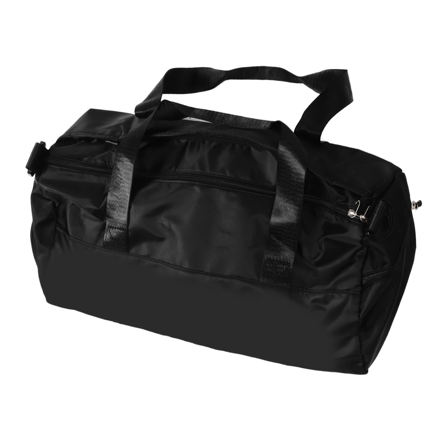 Sports Gym Bag Wet Dry Storage Shoe Pocket Water Resistant Large Capacity Sequin Letter Yoga Travel Bag Black Free Size