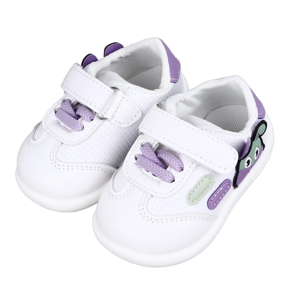 Baby Sneakers Soft Sole Prevent Slip Cute Cartoon Infant Toddler Walking Shoes for Spring Autumn Purple 16