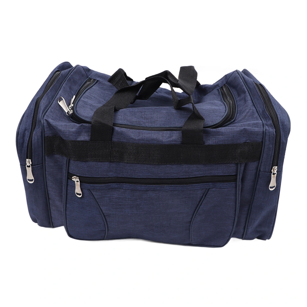 Large Capacity Travel Bag Fashion Casual Oxford Cloth Waterproof Foldable Hand Luggage Bag for Travel Business Sports Outdoor Blue S