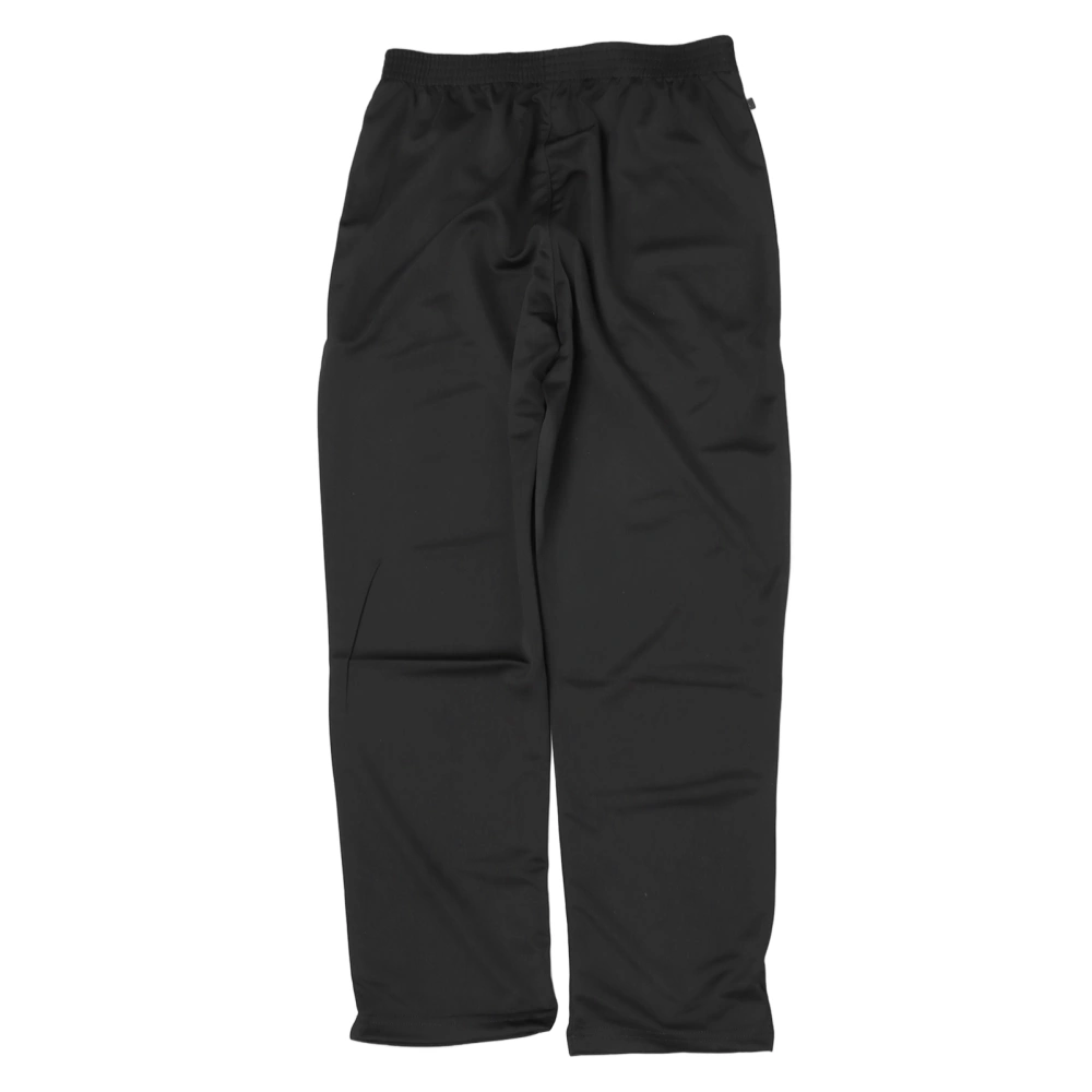 Men Stretch Long Pants Elastic Waist Cotton Blend Breathable Working Pants for Hotel Restaurant Black Xl