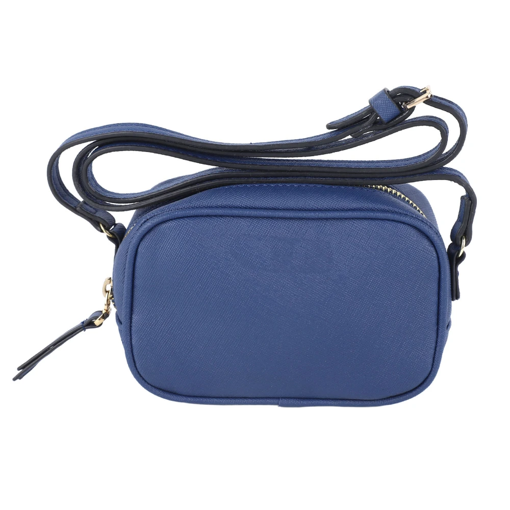 Shoulder Bag Durable PU Mini Shoulder Bag Women Casual Portable Shoulder Bag for Commuting Blue Rectangular