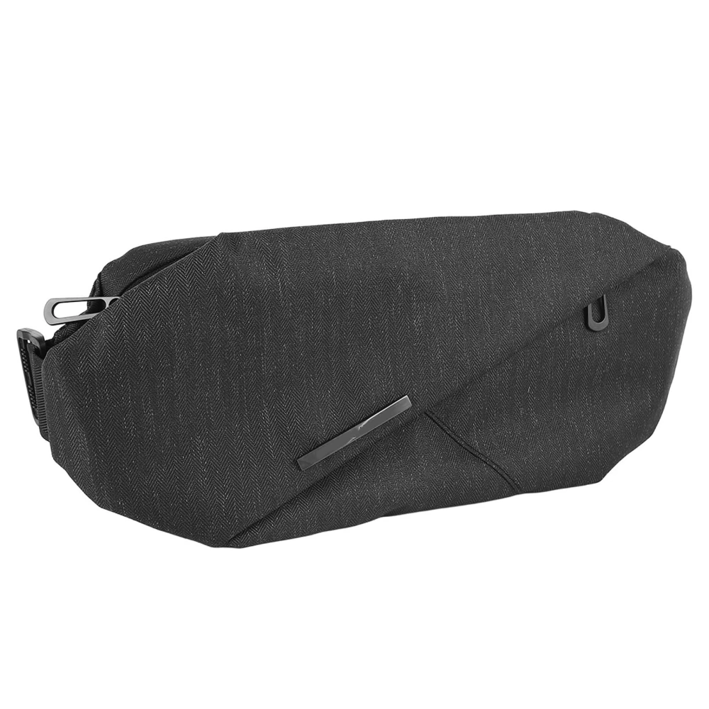 Waist Pack Bag Waterproof Multi Pocket Lightweight Belt Bag Waist Hip Pack for Gentlemen Black S