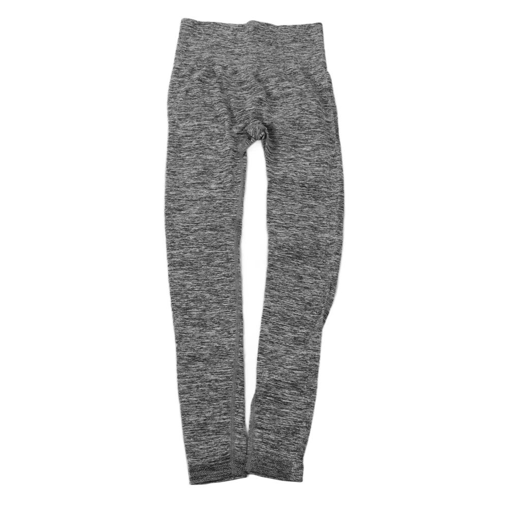 High Waisted Yoga Pants Tummy Control Leggings Soft Stretch Gym Running Pants for Women Grey M