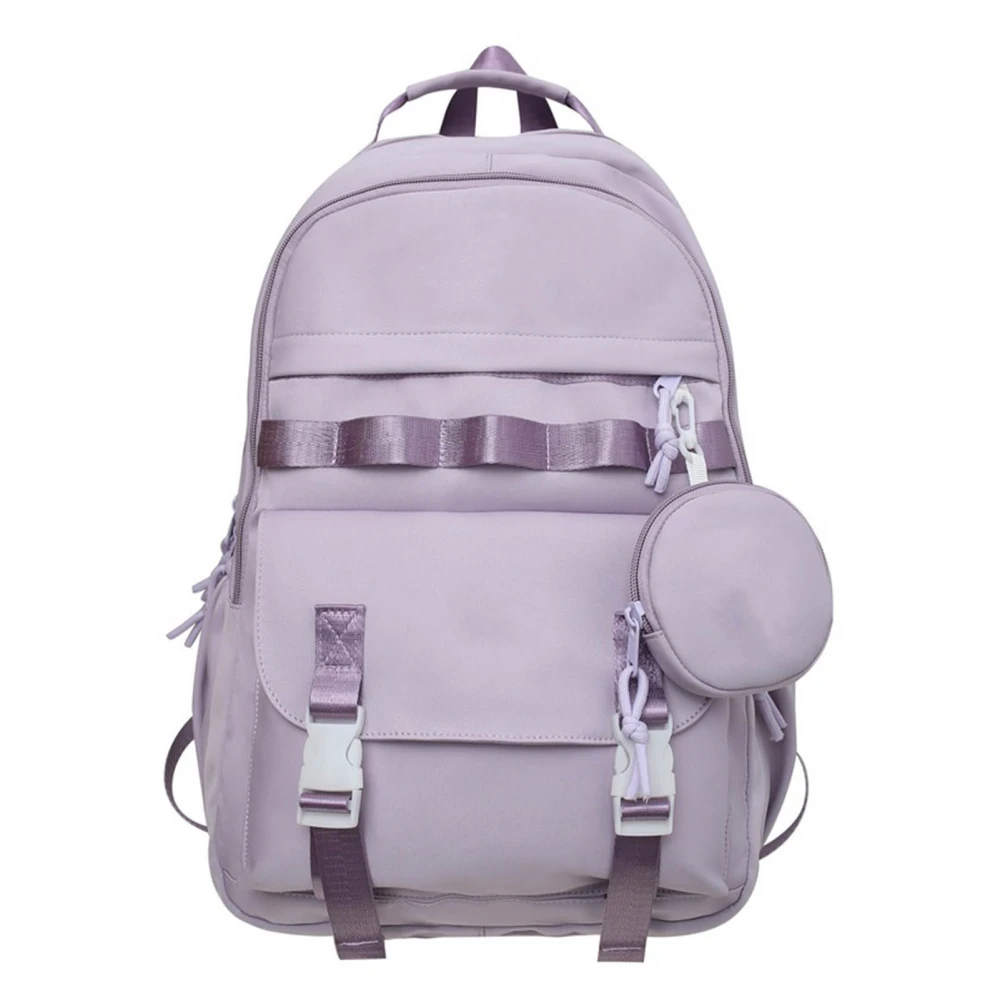 School Bag Cute Fashionable Multifunctional Compartments Ergonomic Shoulder Straps Student Backpacks for Teen Girls Purple Free Size