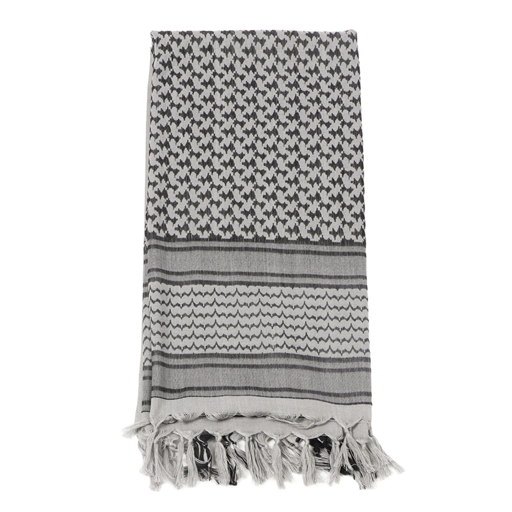 Desert Scarf Wrap Thickened Cotton Soft Comfortable Simple Versatile Warm Scarf for Cold Days Gray 110x110cm/43.3x43.3in