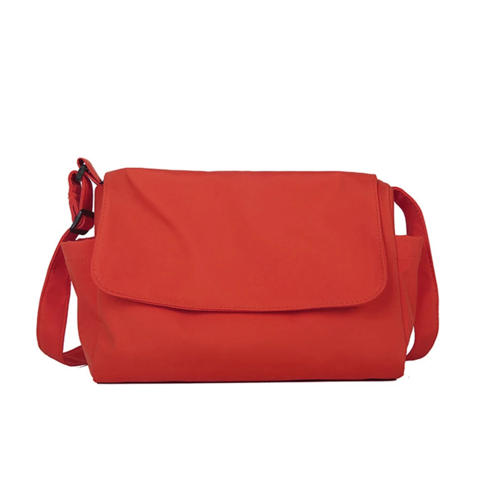 Women Shoulder Bag Oxford Cloth Large Capacity Single Shoulder Women Messenger Bag for Daily School Travel Red Free Size