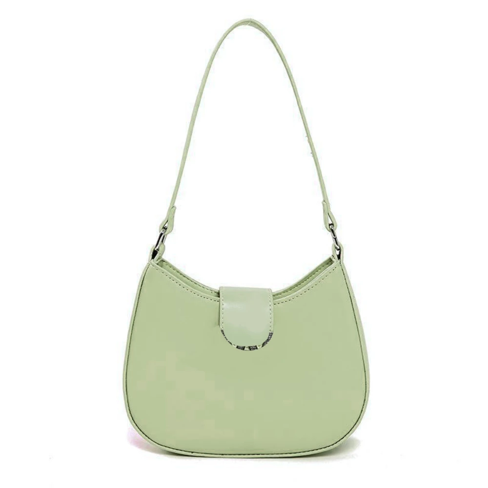 Women Shoulder Bag All Matched Style Handbag Simple Fashion Messenger Underarm Bag Green Free Size