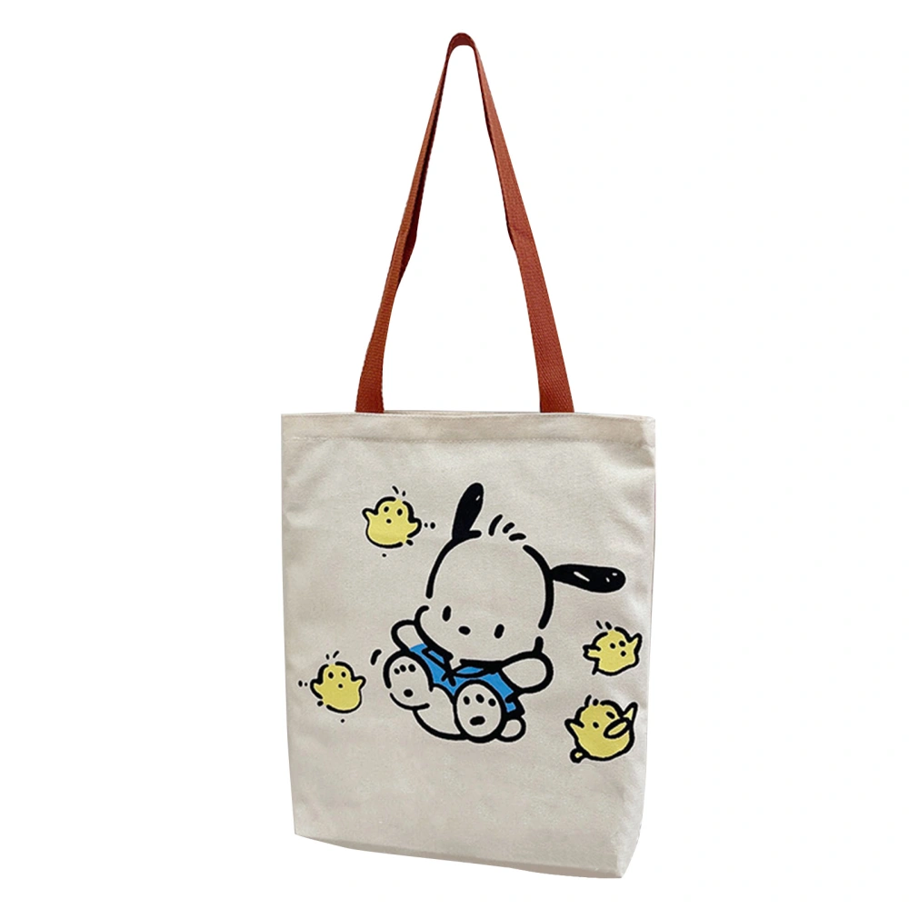 Cute Canvas Bag Cartoon Fashion Scratch Resistant Large Shoulder Bag for Students Shopping Beach School Type 6 Free Size