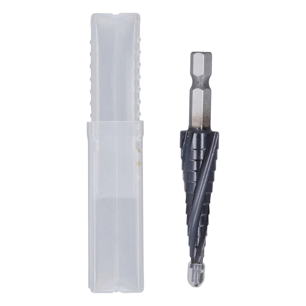 Step Drill Bit 1/8 To 1/2 Inch 1/4in Shank 4 Flute M35 Cobalt Pagoda Drill Bit for Stainless Steel Hard Metal