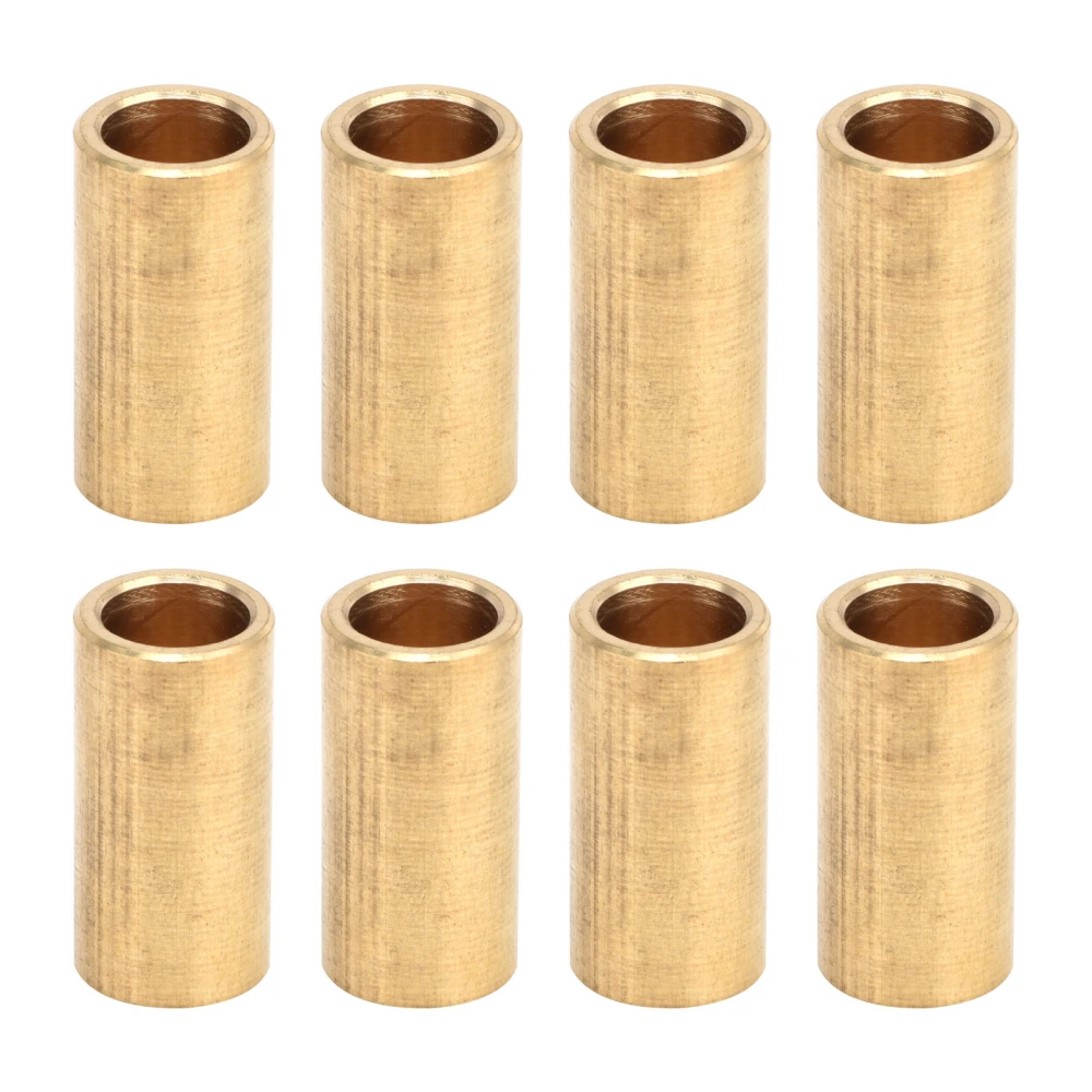 8 Pcs Bronze Bushing Good Load Capacity WearResisting Property Copper Sleeve for Electrical Equipment