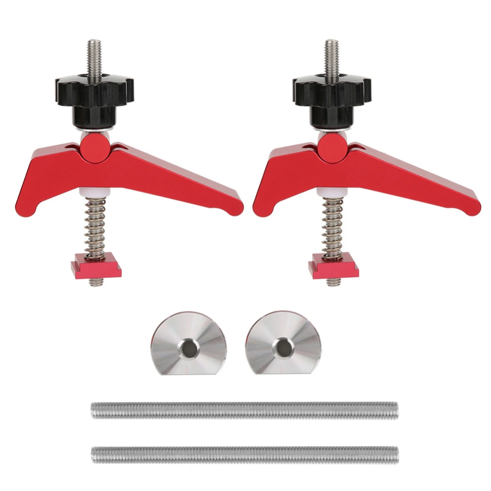 2Pcs Chute Holder Plate 6061 Aluminium Alloy Tool for Woodworking Imposition Fixed Fixture