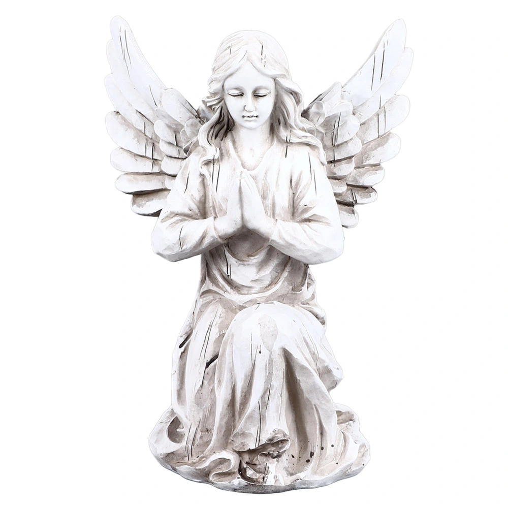 Religious Angel Statue Resin Decorative Outdoor Angel Figurine Ornament for Garden Patio Lawn Backyard