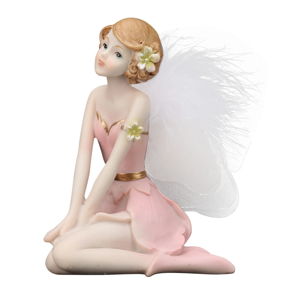 European Angel Model Ornament HandMade Resin Figurines Craft Gift Home Decoration