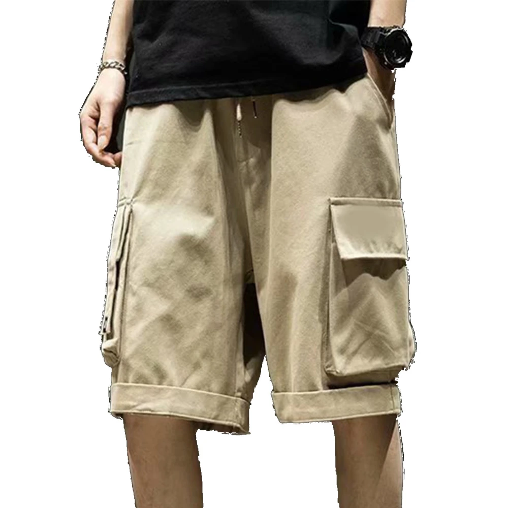 Cargo Shorts with Pocket Summer Loose Casual Shorts Plus Size Cargo Shorts for Boys Khaki XXL