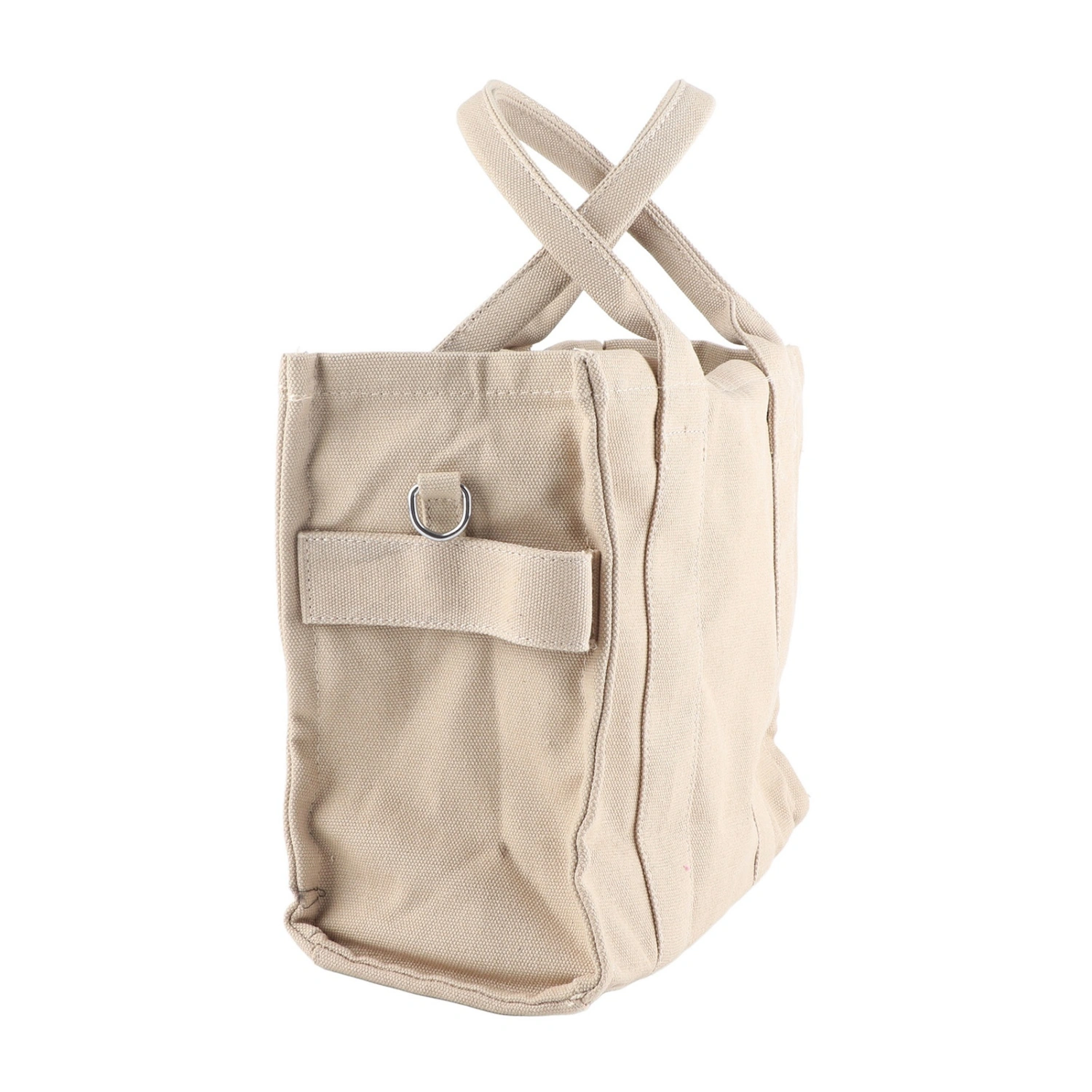 Women Canvas Handbag Casual Fashionable Elegant Shoulder Messenger Bag for Office Work Dating Khaki L