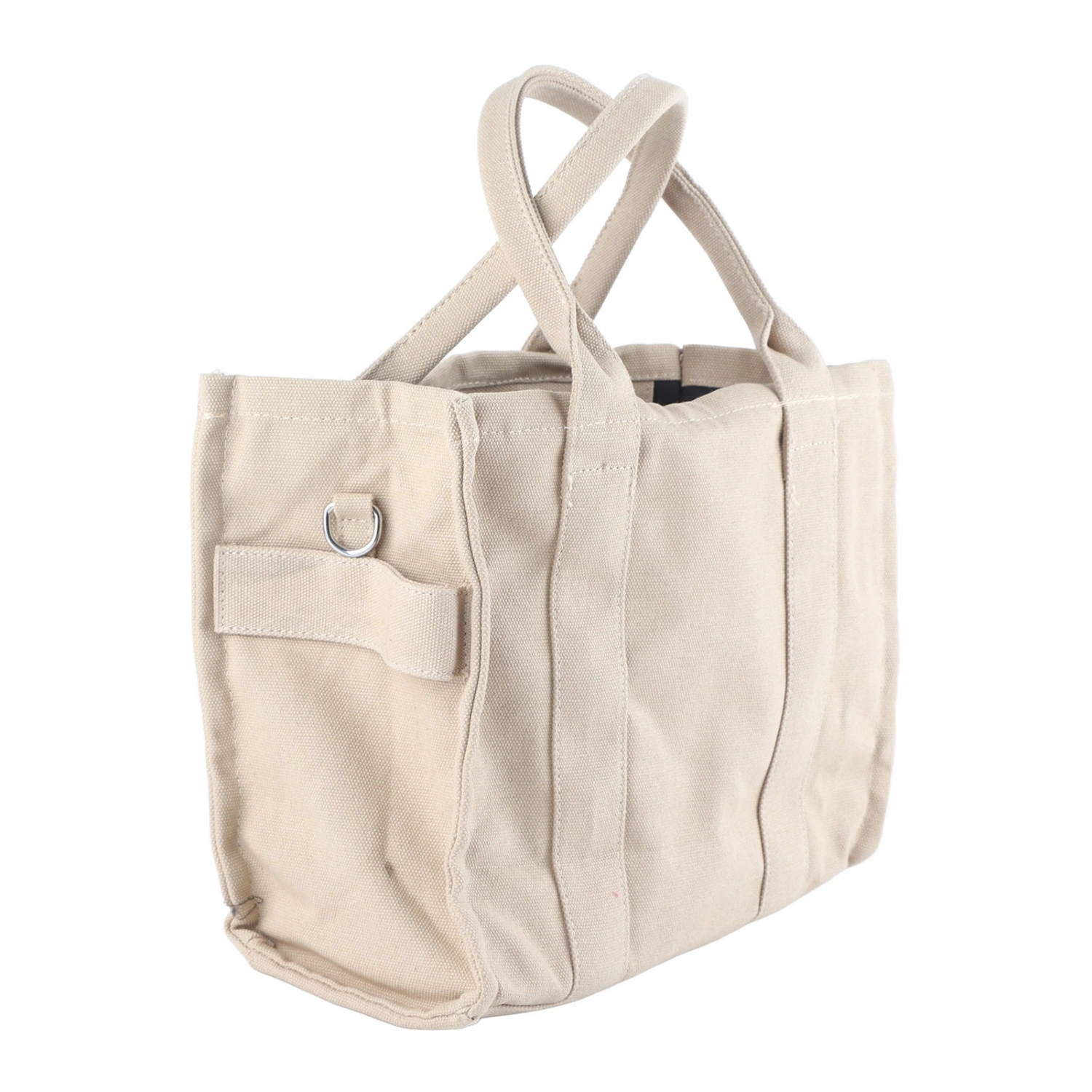 Women Canvas Handbag Casual Fashionable Elegant Shoulder Messenger Bag for Office Work Dating Khaki L