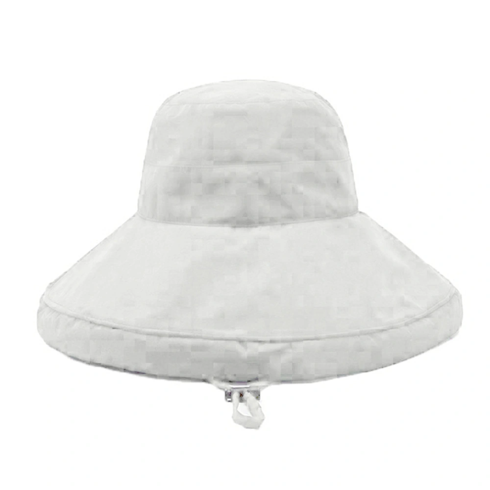 Fishing Hat Wide Brim Sun Protection Stylish Foldable Portable Outdoor Hat for Summer Beige