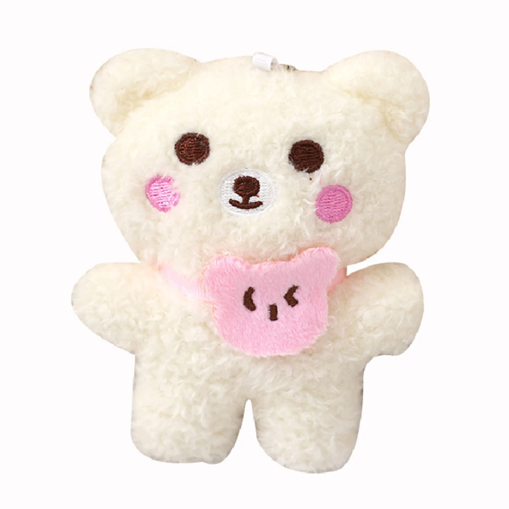 Plush Bear Pendant Cute Cartoon Backpack Charm Bookbag Hanging Toys Mini Doll Activity Gift