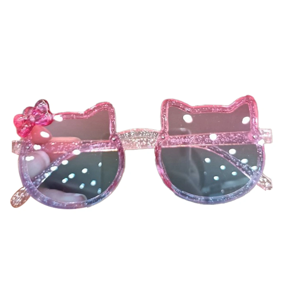 Children Sunglasses UV Protection Comfortable Cute Cartoon Cat Shaped Kids Polarized Sunglasses for Girls Pink Blue