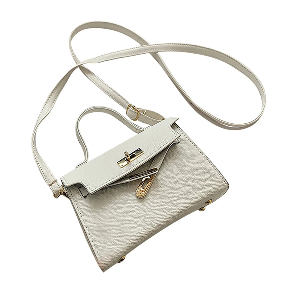 Women Shoulder Bag Fashionable Versatile Small Handheld Single Shoulder Bag for Daily Shopping White 19x13x7cm / 7.5x5.1x2.8in